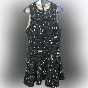 Keepsake The Label Night Dance Black Floral Mini Dress XS